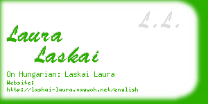 laura laskai business card